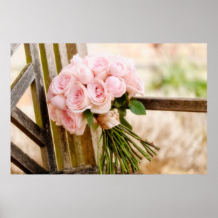Poster Flores Buquê rosa-rosa