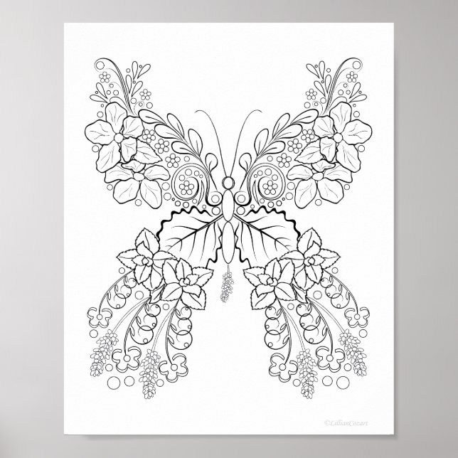 Poster Flores Butantan #2 Cores Detalhadas (Frente)