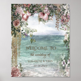 Poster Flores Chic Oceano