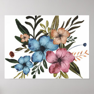 Poster Flores Coloridas