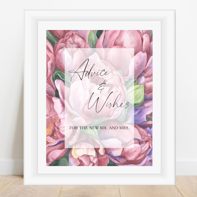 Poster Flores - Conselhos e Desejos para recém-casados (Criador carregado)