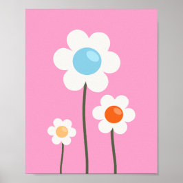 Poster Flores Cuecas Rosa