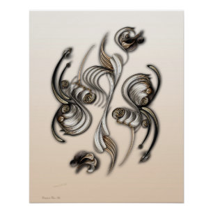 Pôster "Flores da Terra", Poster brilhante