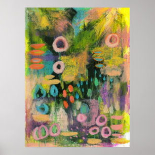 Poster Flores De abstrato