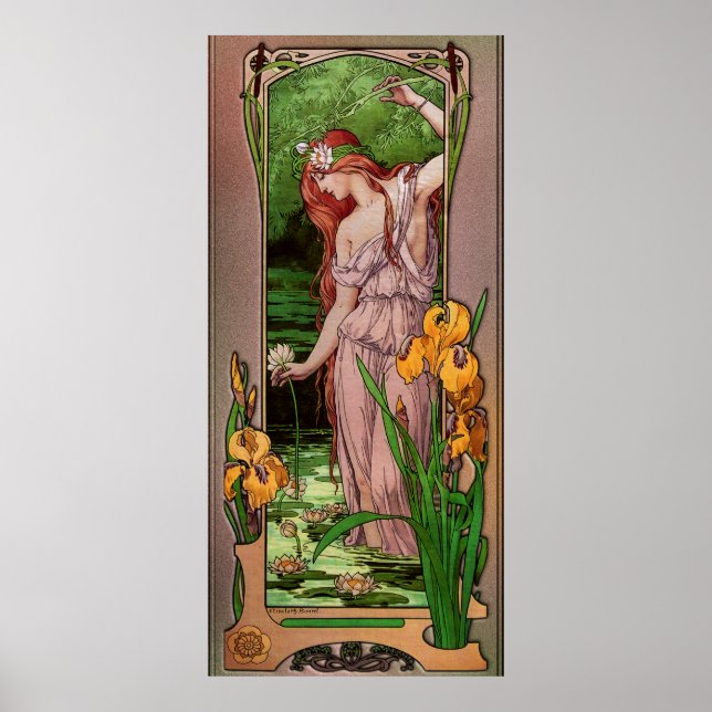 Poster Flores de Água por Elizabeth Sonrel (Frente)