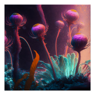 Pôster Flores de alienígena