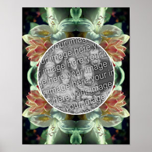 Poster Flores de Azaléia Criam Sua Própria Foto