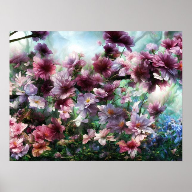 Poster Flores de Blossom de Cereja (Frente)