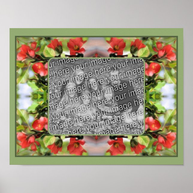 Poster Flores de Brilho Criam sua própria foto (Frente)