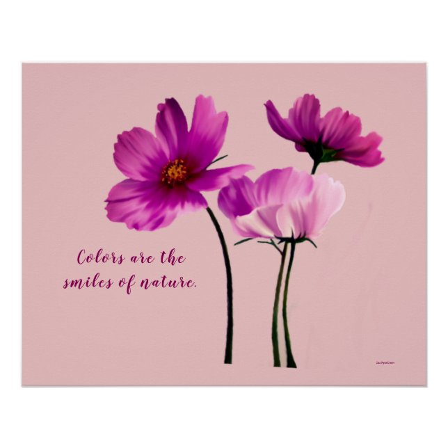 Pôster Flores de Cartaz (Frente)
