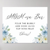 Flores de Cor Azul e Branca de Água Bar Mãe-Oosa