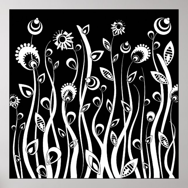 Poster flores de fantasia (Frente)