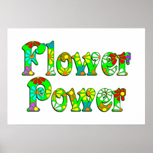 Poster Flores de flower power