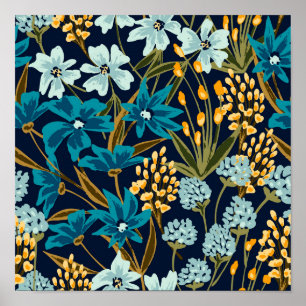 Poster Flores de Jardim Tropicais