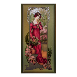 Pôster Flores de Jardins por Elizabeth Sonrel