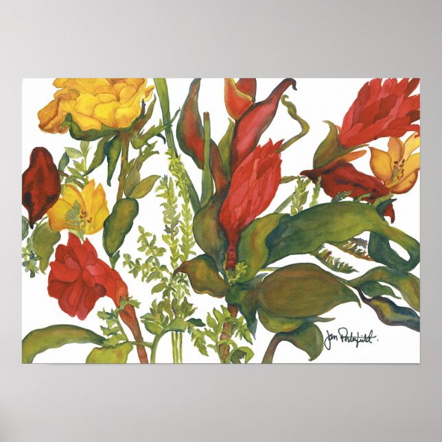 Pôster Flores de Ken & Jane (Frente)