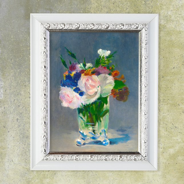Poster Flores de Manet em um Vaso de Cristal (Criador carregado)