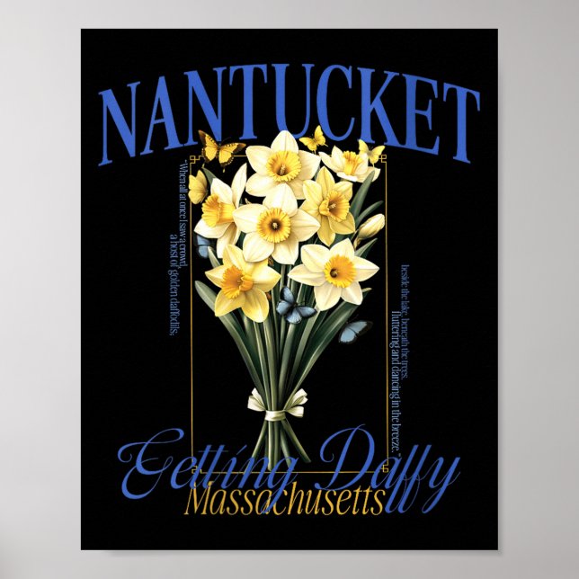 Poster Flores de Narciso de Nantucket para Mulheres Daffy (Frente)