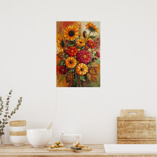 Poster Flores de Outono, Cores de Outono,