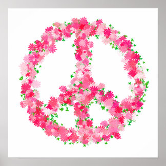 Poster Flores de Paz Rosa