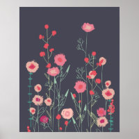 Flores de Plymouth Dark Boho Floral