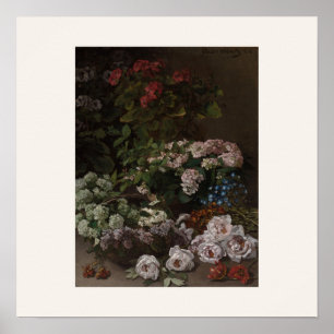 Poster Flores de Primavera por Monet - Arte de Buquê Vint