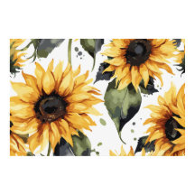 Flores de Primavera Sunflower Watercolor