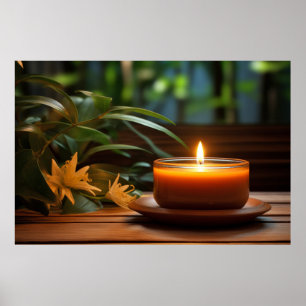 Poster Flores De Vela Tranquilas Pacíficas