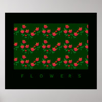 flores decorativas de parede
