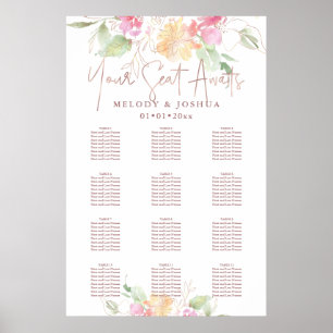 Poster Flores do Romance PixDezines, Sentados