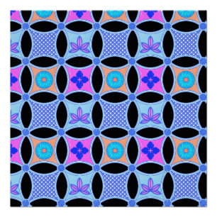 Pôster Flores e Padrões