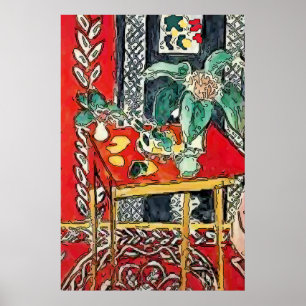 Poster Flores e Taça de Café