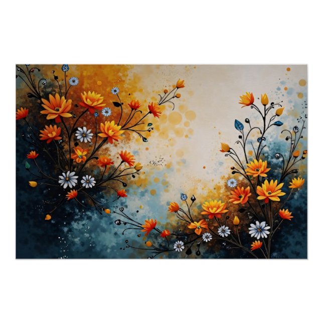 Pôster Flores em Celebração (Frente)
