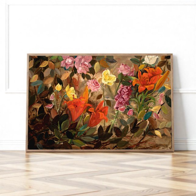 Poster Flores em um jardim (Criador carregado)