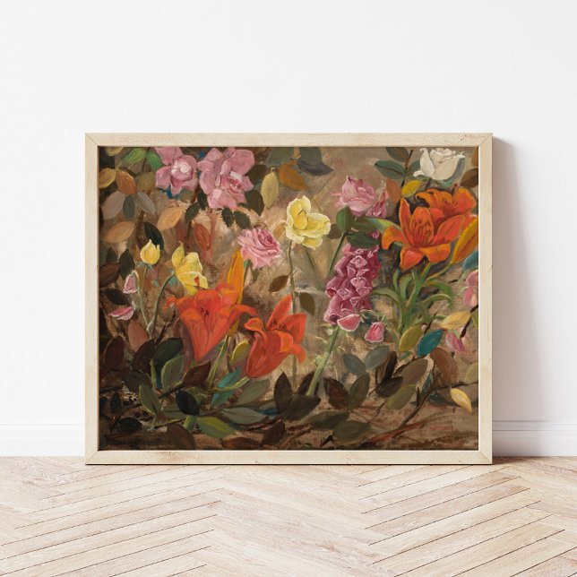 Poster Flores em um Jardim | Tadeusz Makowski (Criador carregado)