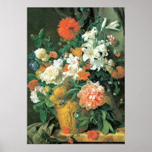 Poster Flores em um terra - vaso do cotta