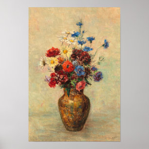 Poster Flores em um Vase, c.1910