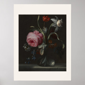 Poster Flores em um Vaso - Arte Floral da Idade de Ouro H