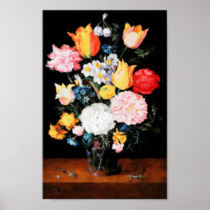 Poster Flores em Vidro, Jan Brueghel, o mais jovem