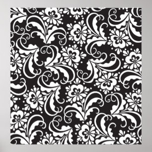 Poster flores folclóricas