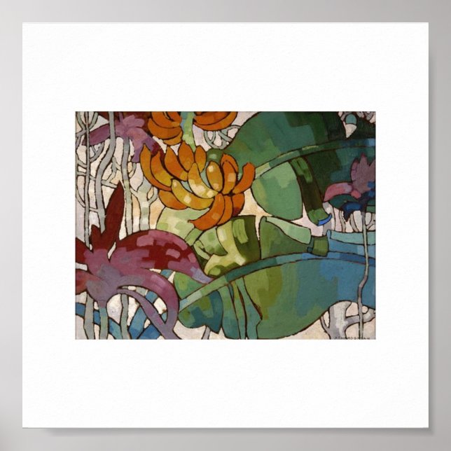 Poster Flores havaianas por Arman Manookian c. década de  (Frente)