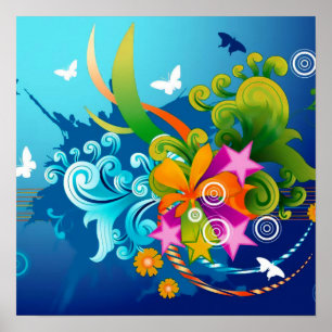 Poster Flores mágicas