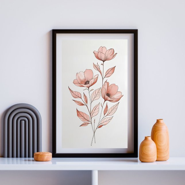 Poster Flores Minimas de Outono (Criador carregado)