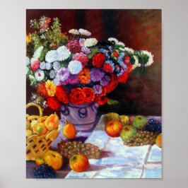 Poster Flores Monet e Frutas