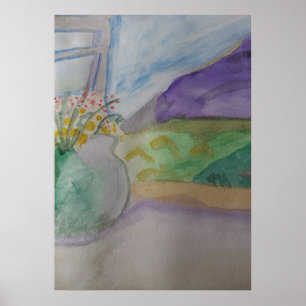 Poster Flores Na Janela