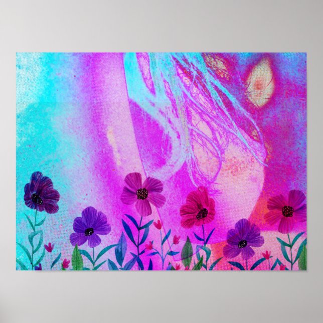 Poster Flores no peito (Frente)