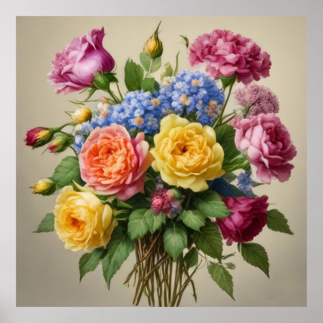 Poster Flores no Sangue do Cheio (Frente)