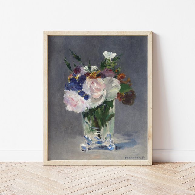 Poster Flores num Vaso Cristal | Édouard Manet (Criador carregado)