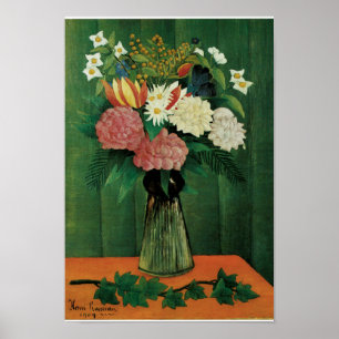 Poster Flores num Vaso Verde