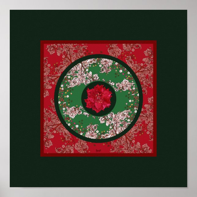 Poster Flores para o Natal (Frente)